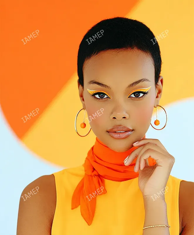 Bold Colorblock Beauty Portraits
