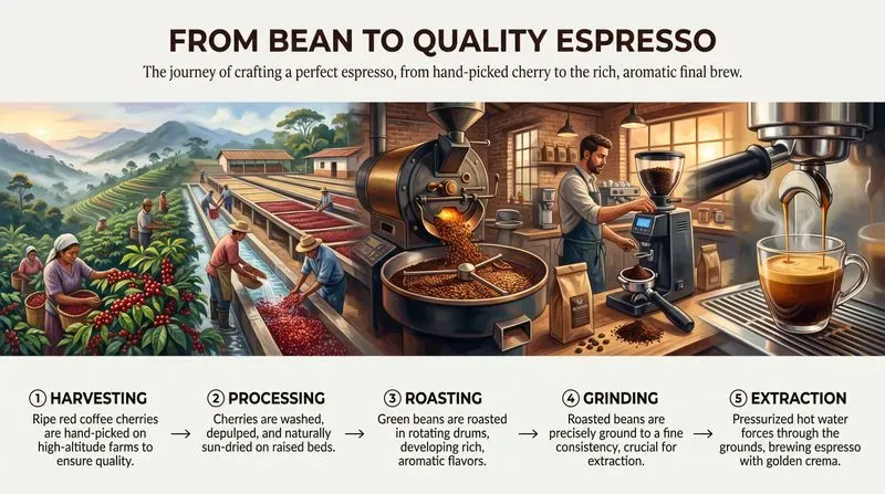 Panoramic Step By Step Infographics