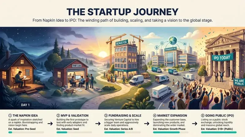 Panoramic Step By Step Infographics