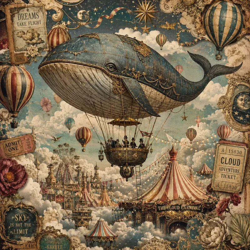 Whimsical Surreal Collage Art