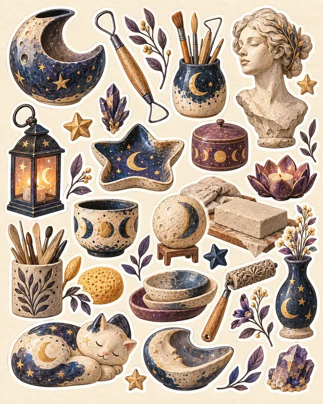 Ceramic Studio Sticker Sheets