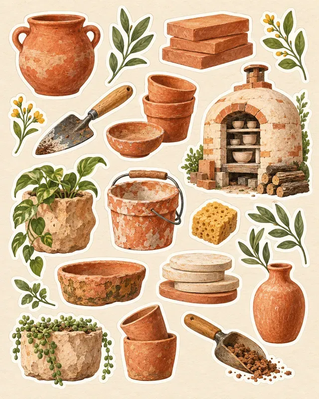 Ceramic Studio Sticker Sheets