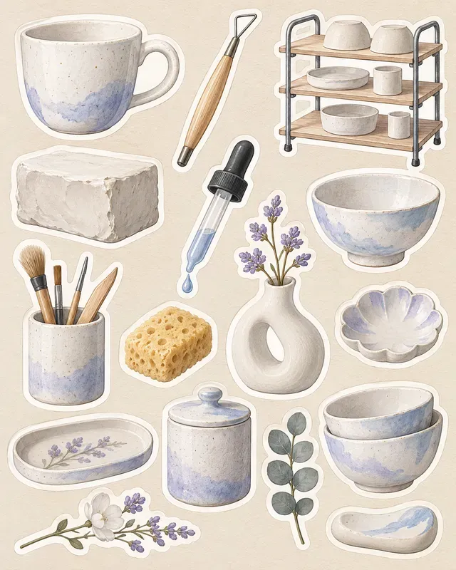 Ceramic Studio Sticker Sheets