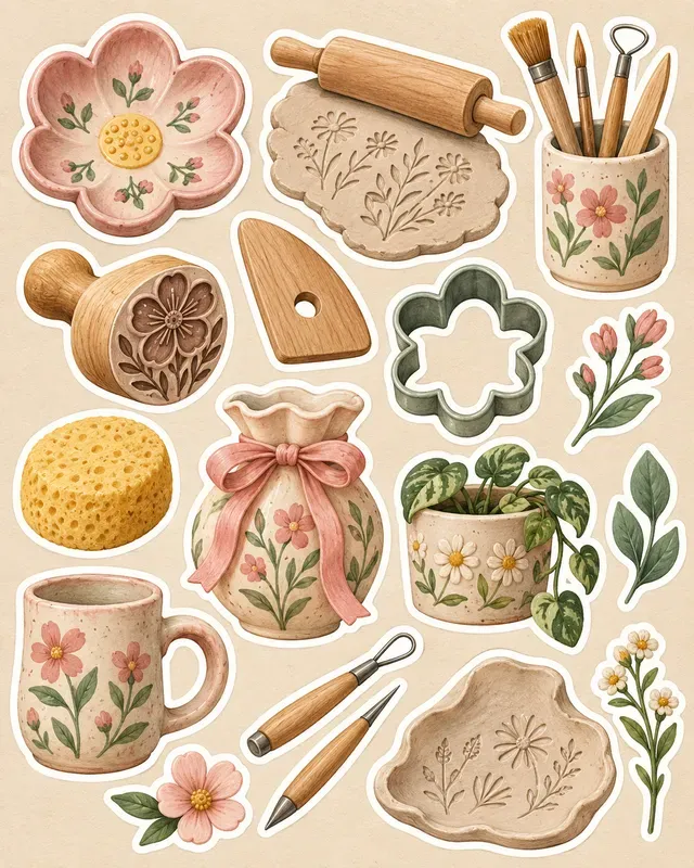 Ceramic Studio Sticker Sheets
