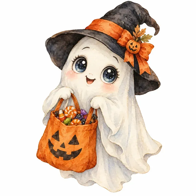 Enchanting Halloween Characters Ephemera