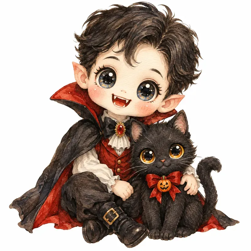 Enchanting Halloween Characters Ephemera