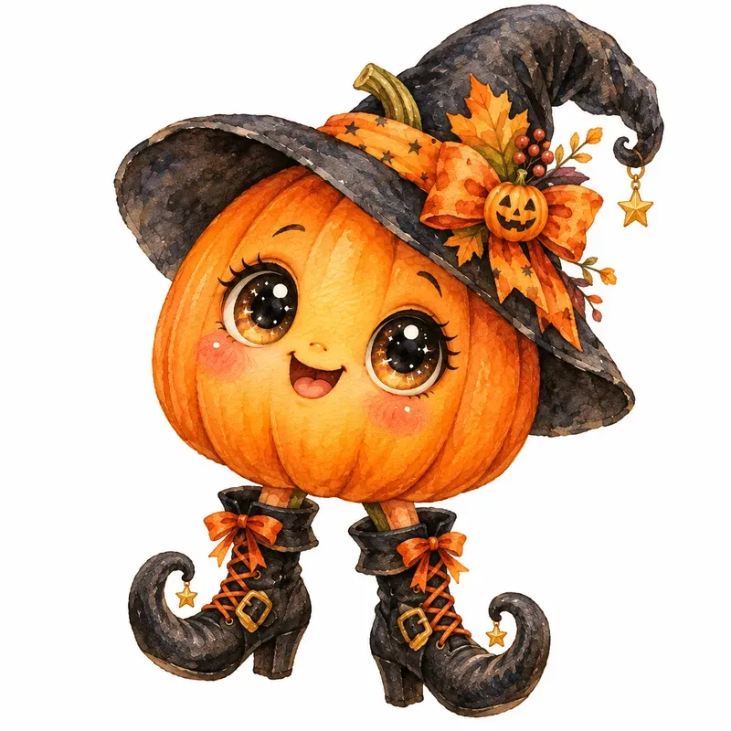 Enchanting Halloween Characters Ephemera