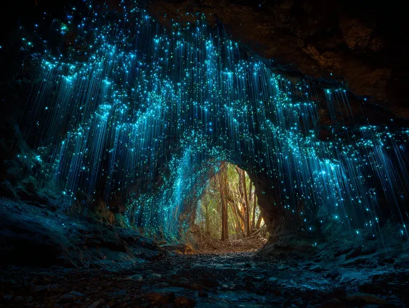 Bioluminescent Forest Art Generator