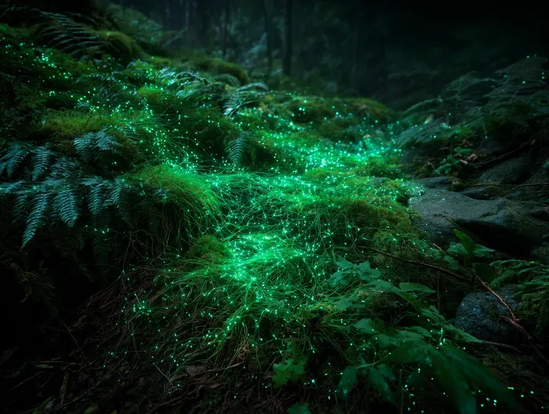 Bioluminescent Forest Art Generator