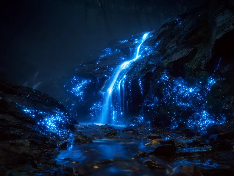 Bioluminescent Forest Art Generator