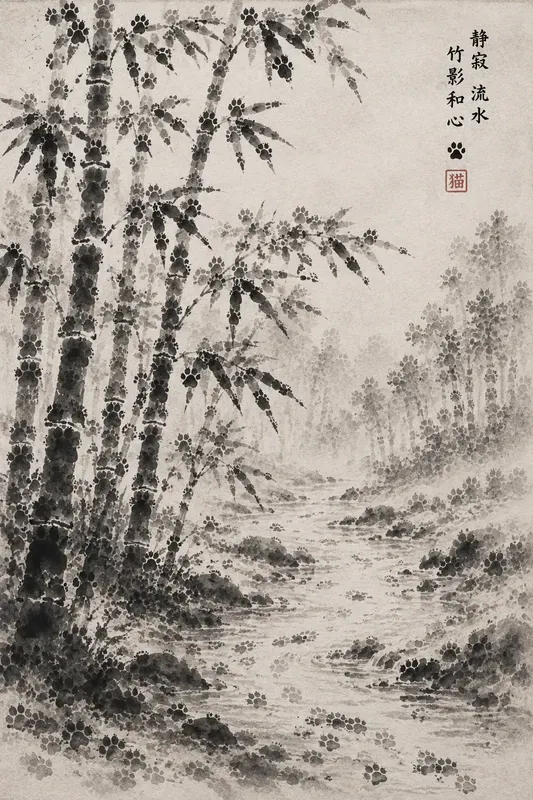 Cat Paw Ink Wash Generator