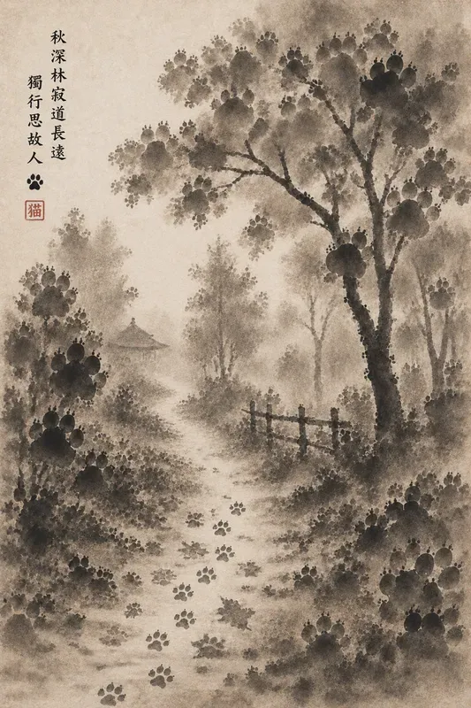 Cat Paw Ink Wash Generator