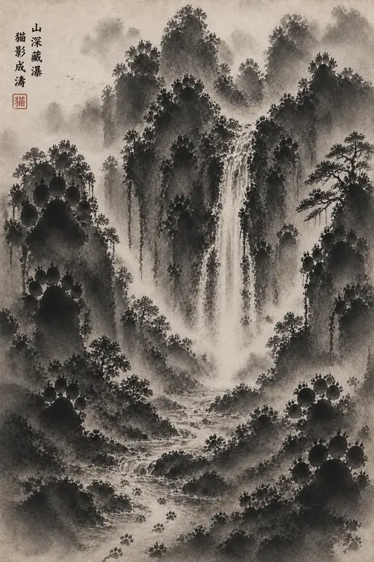 Cat Paw Ink Wash Generator
