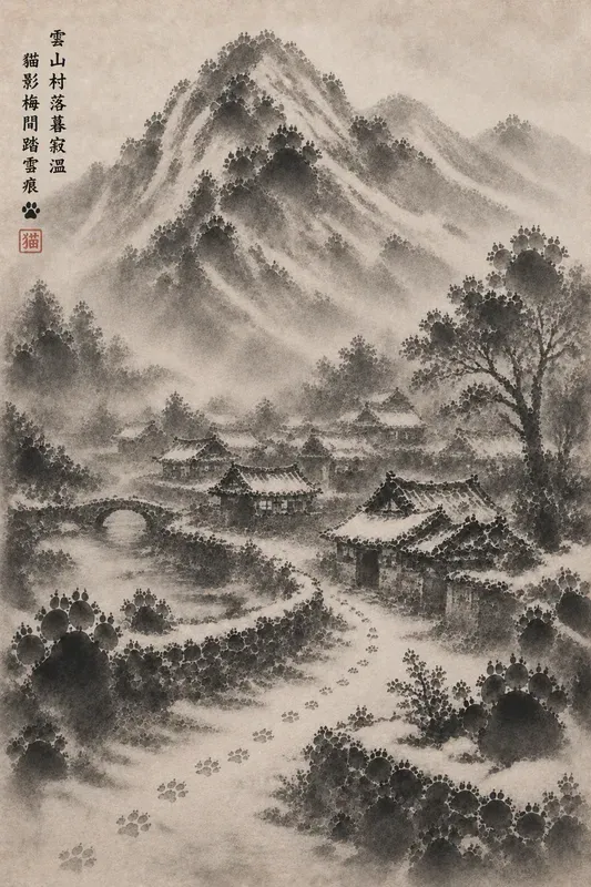 Cat Paw Ink Wash Generator