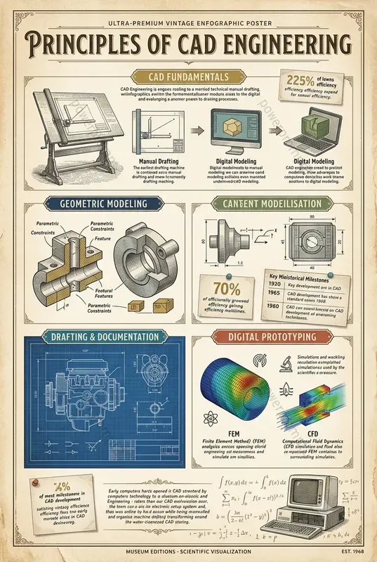 Vintage Scientific Infographic Posters