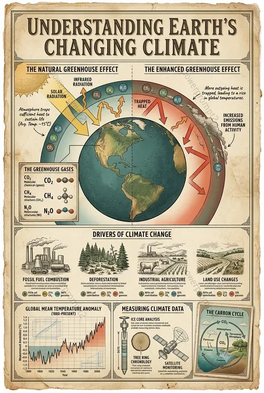 Vintage Scientific Infographic Posters