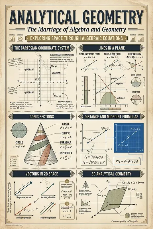 Vintage Scientific Infographic Posters