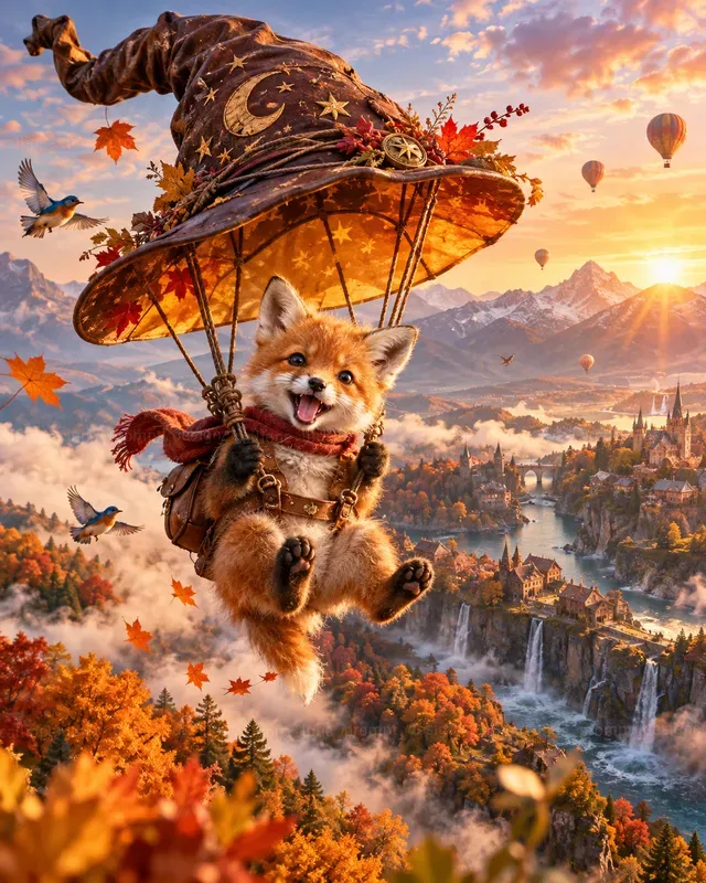 Hyperrealistic Baby Animal Parachutes