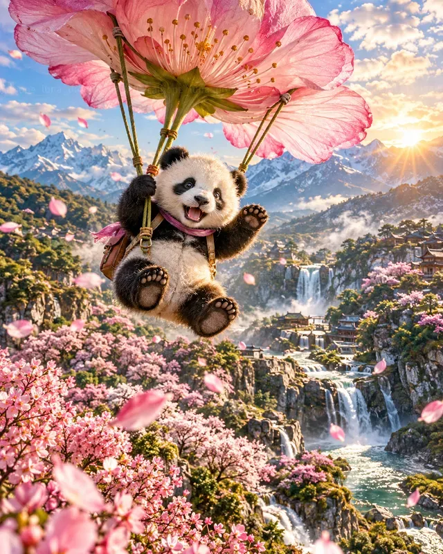 Hyperrealistic Baby Animal Parachutes