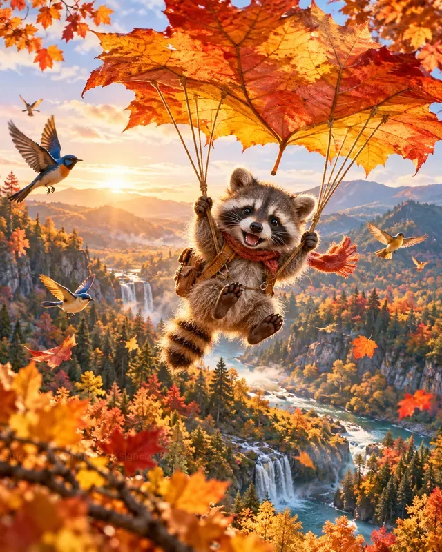 Hyperrealistic Baby Animal Parachutes