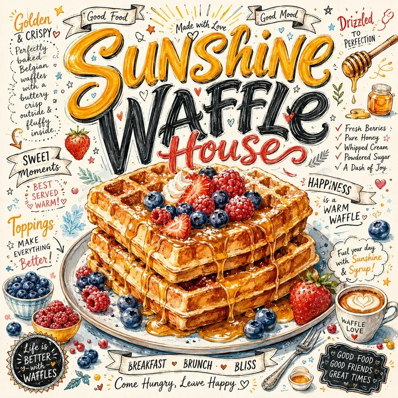 Whimsical Food Doodle Poster Generator