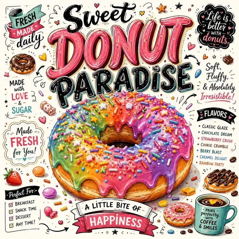Whimsical Food Doodle Poster Generator