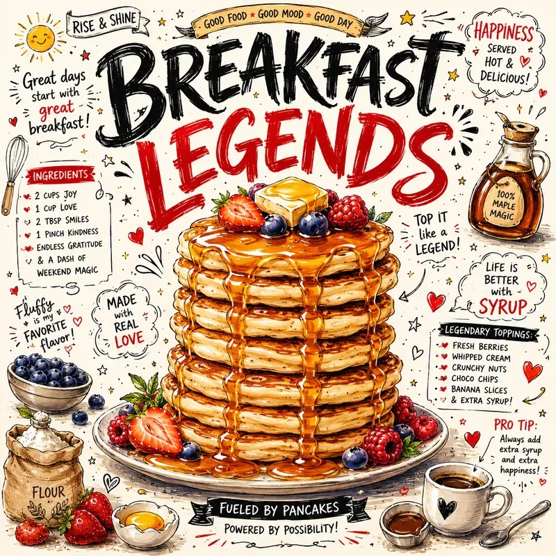Whimsical Food Doodle Poster Generator