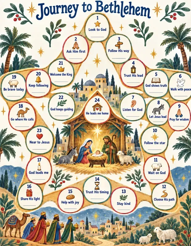 Kids Christian Advent Maps