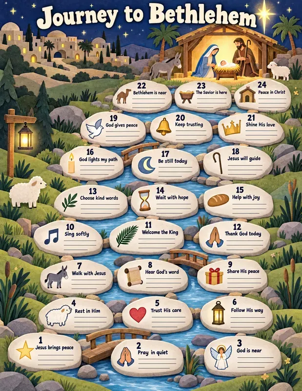 Kids Christian Advent Maps