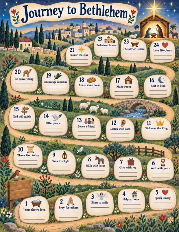 Kids Christian Advent Maps