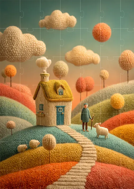 Soft Textile Fantasy Scenes