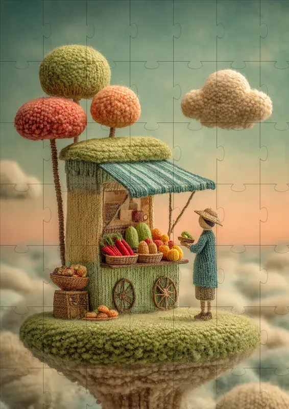 Soft Textile Fantasy Scenes
