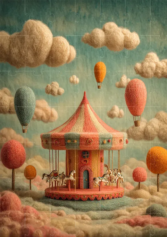 Soft Textile Fantasy Scenes
