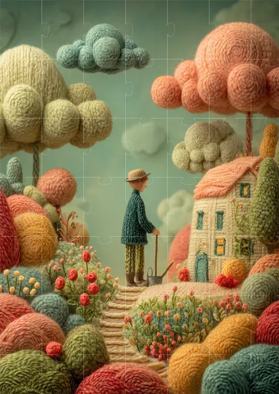 Soft Textile Fantasy Scenes