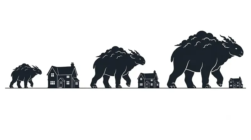 Creature Scale Silhouette Cards