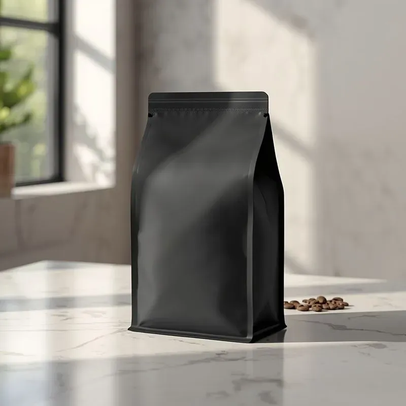 Realistic Kraft Paper Coffee Bag Mockups