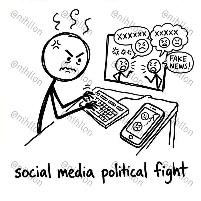 Politics Stick Figure Doodles