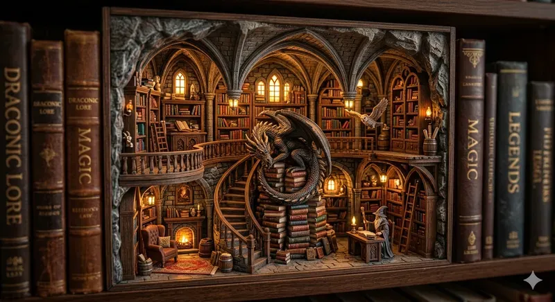 Miniature Book Nooks