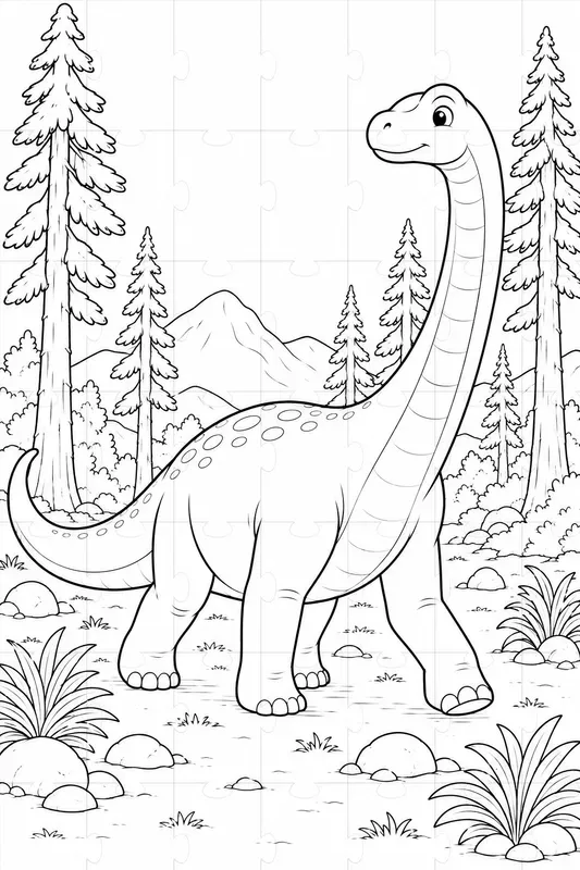 Cute Dinosaur Coloring Book Pages