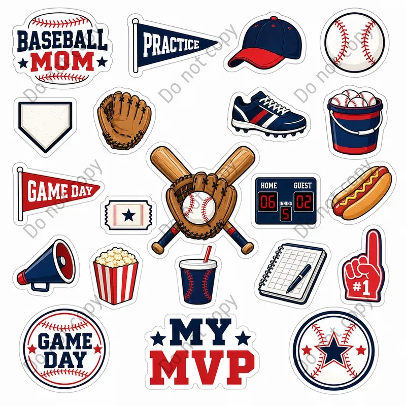 Sports Mom Sticker Sheets