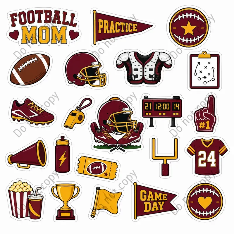 Sports Mom Sticker Sheets