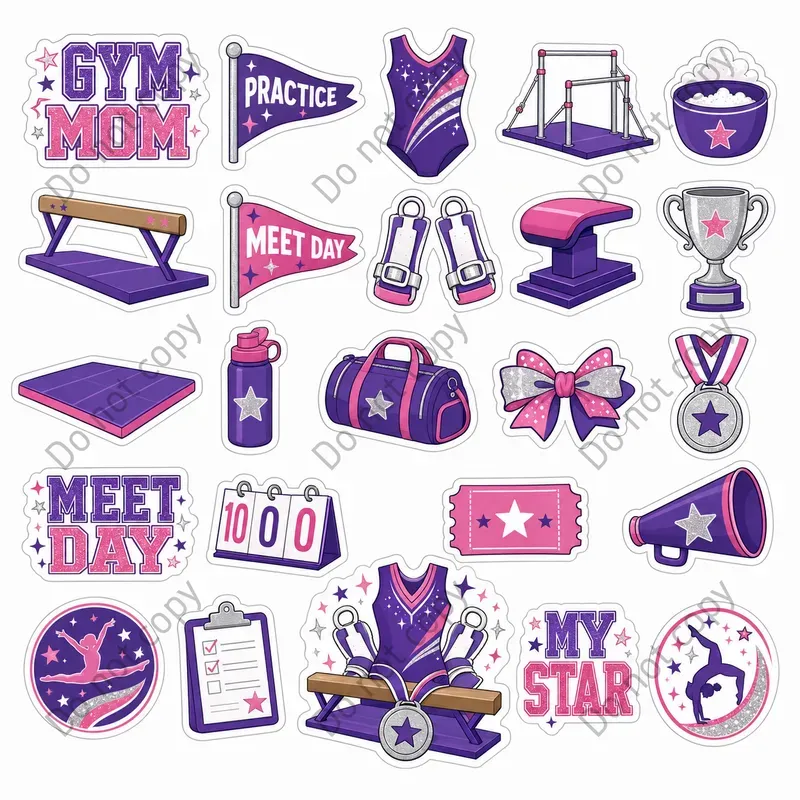 Sports Mom Sticker Sheets