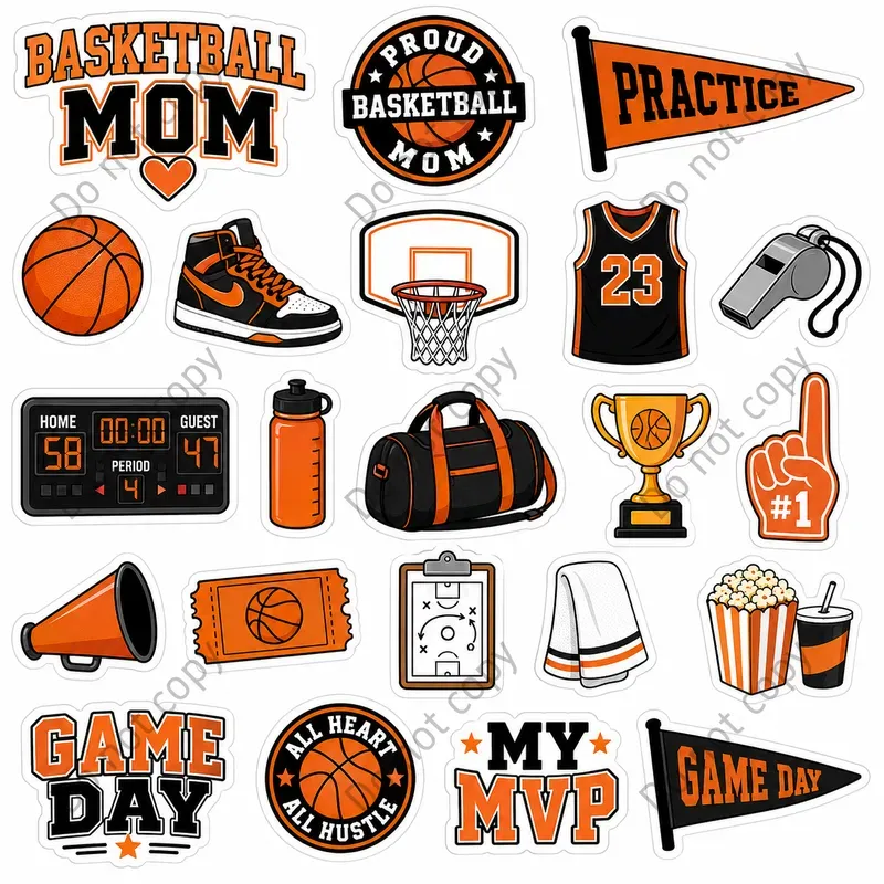 Sports Mom Sticker Sheets