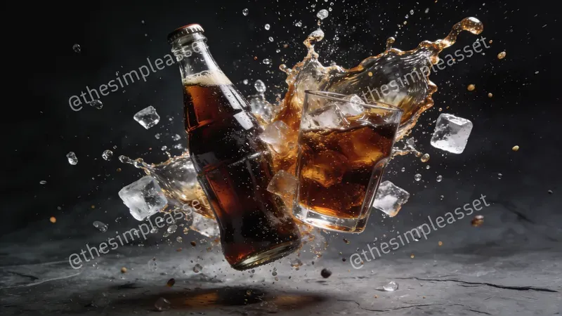 4K Liquid Splash Product Photography