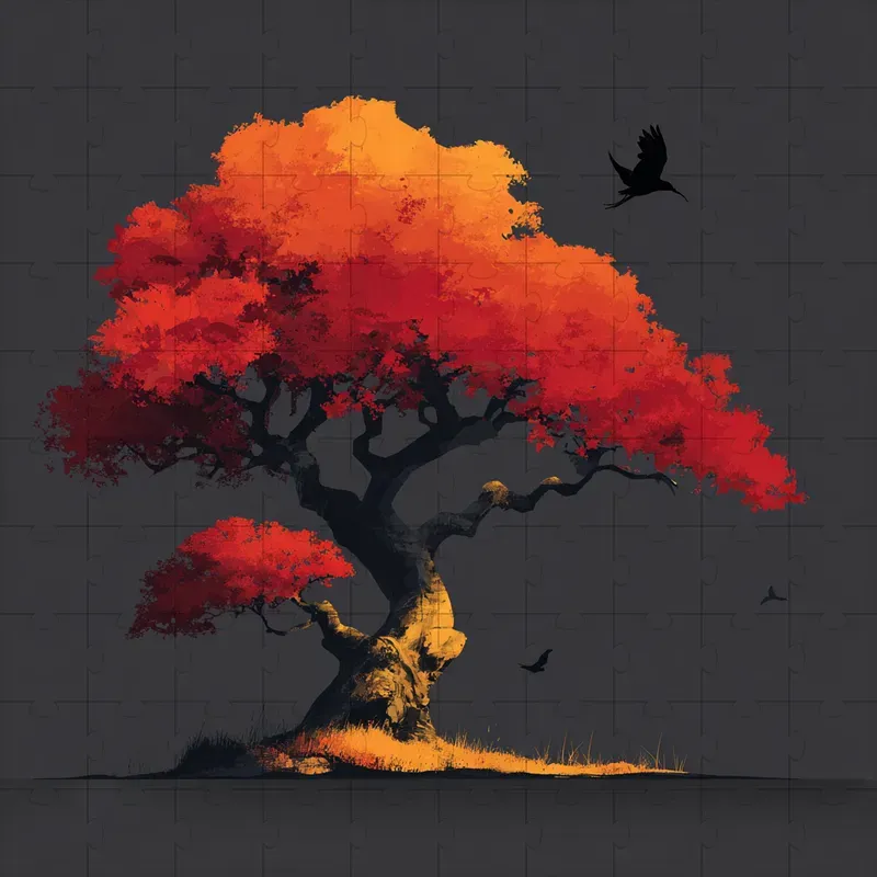 Gouache Ember Glow Concept Art