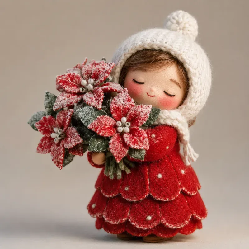 Cute 3D Felt Kawaii Dolls