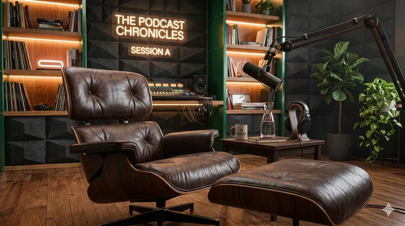 Cinematic Podcast Studio Backgrounds