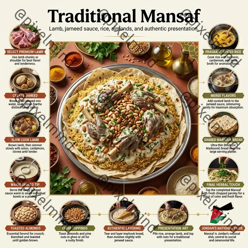 Luxury Middle Eastern Food Infographics