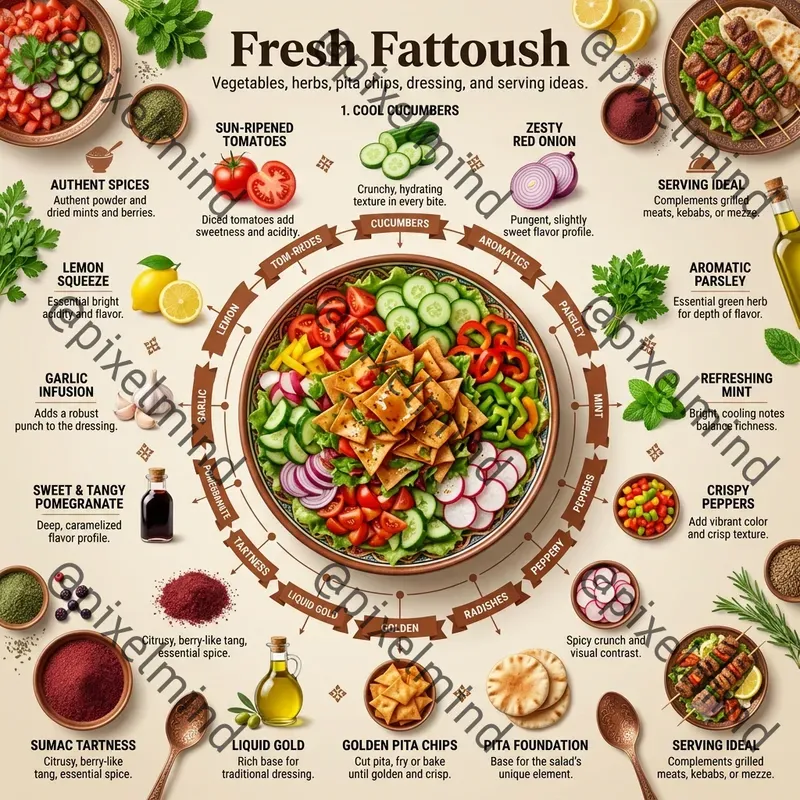 Luxury Middle Eastern Food Infographics