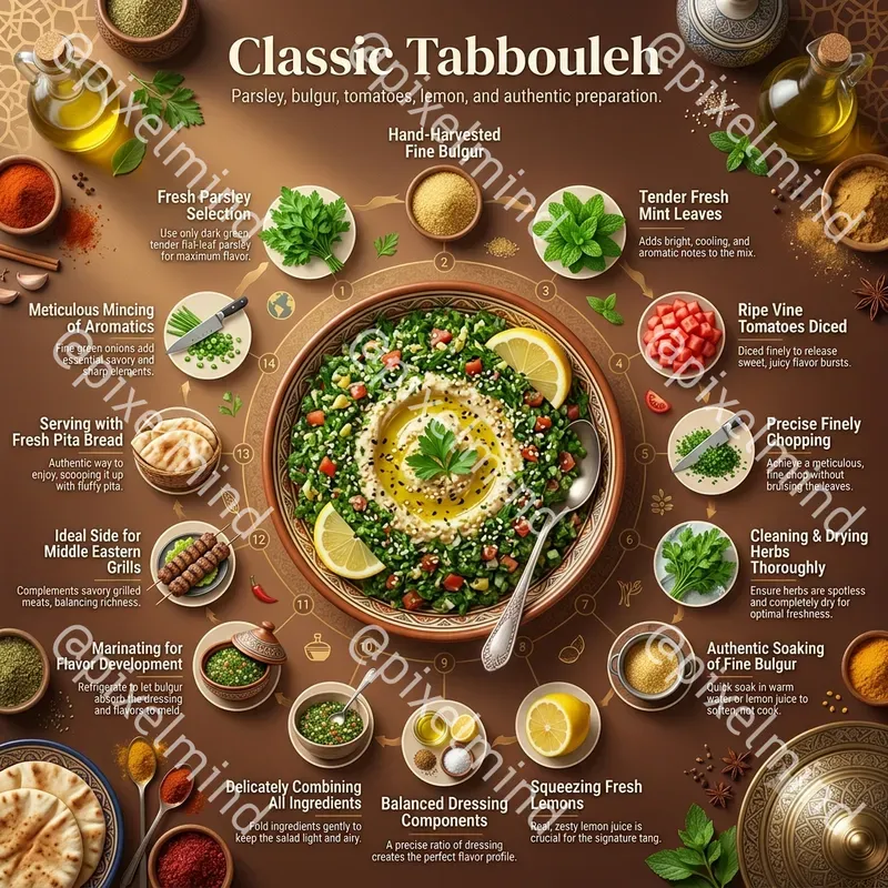 Luxury Middle Eastern Food Infographics